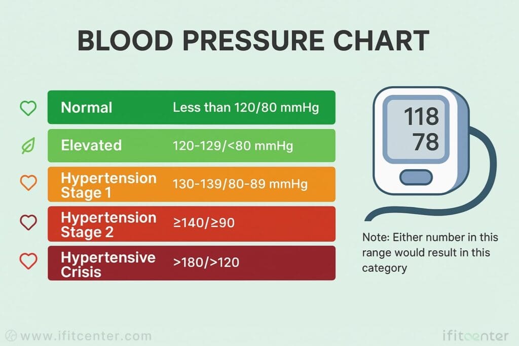 Blood pressure chart
