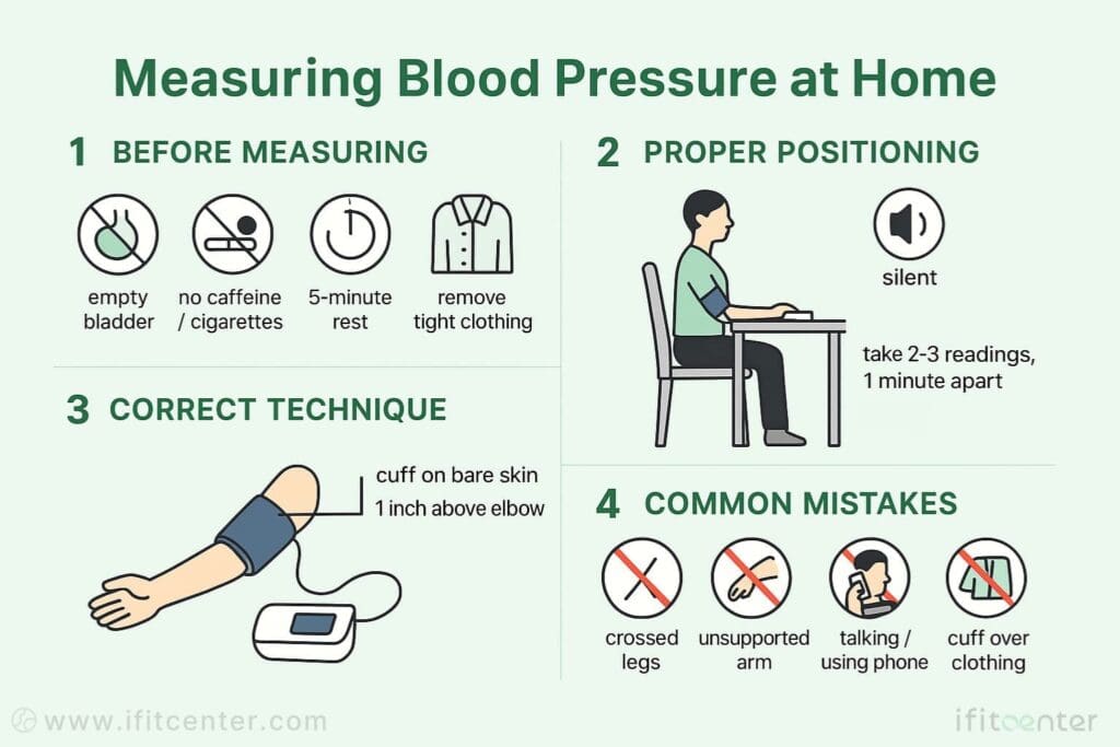 How to measure blood pressure at home